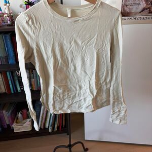 SKIMS Cream Long Sleeve Top